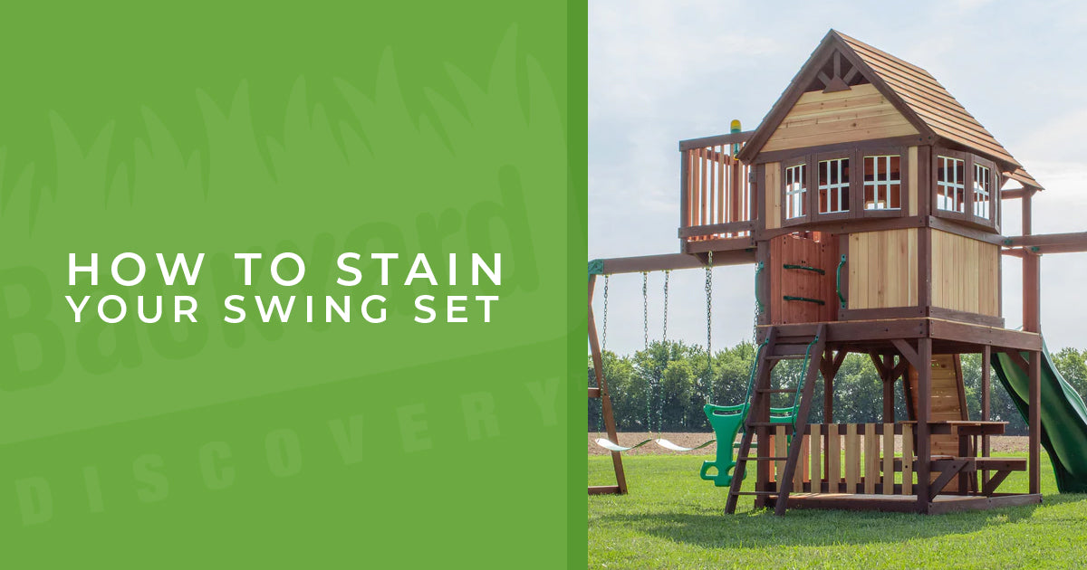 How to stain your swing set 