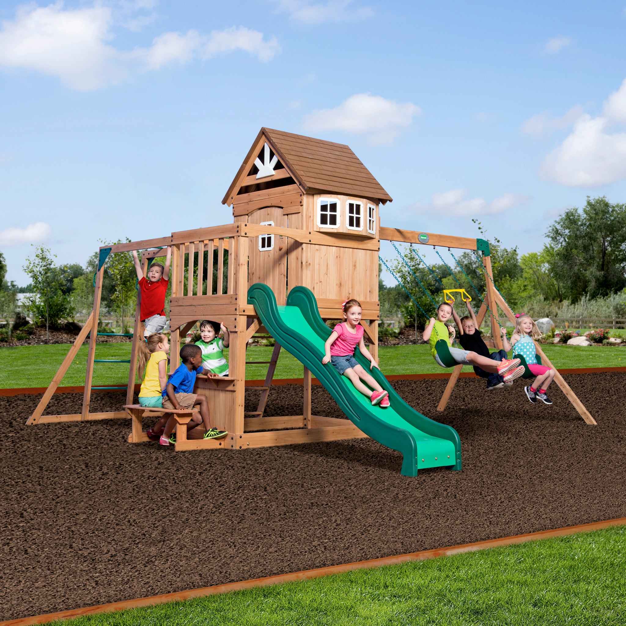 Playsets and swing sets on sale