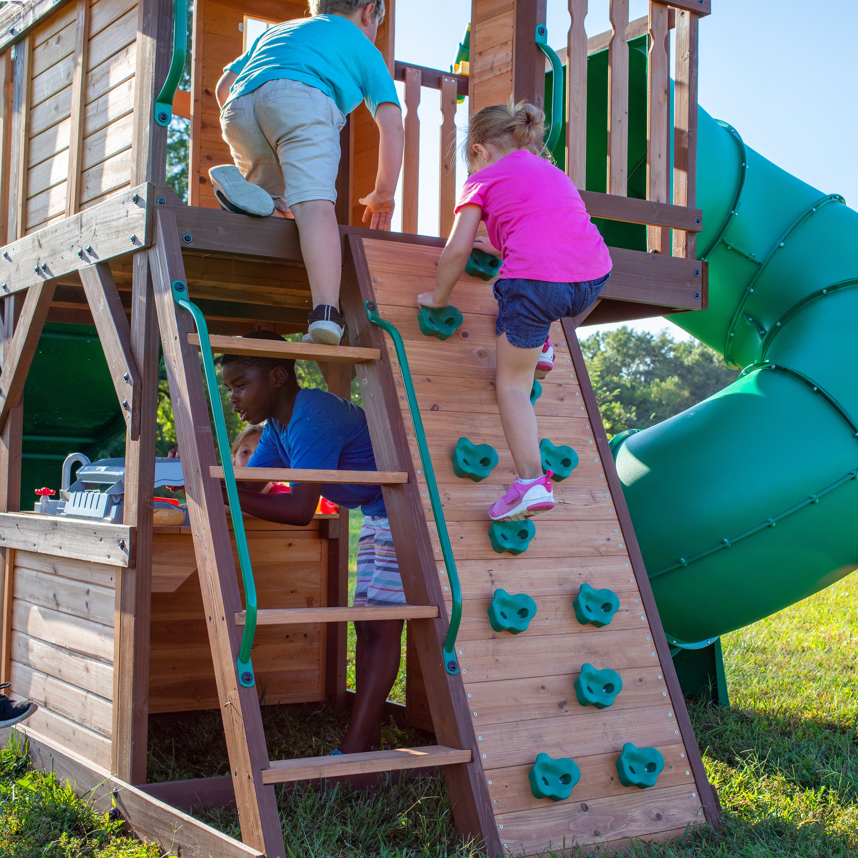 Cedar Cove Climbing Wall and Safe Ladder