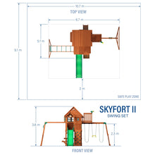 Load image into Gallery viewer, Skyfort II Dimensions Metric
