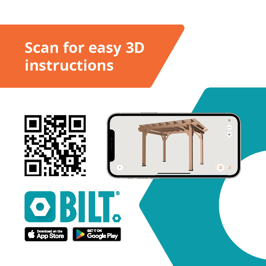 pergola BILT App - ready to assemble