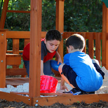 Load image into Gallery viewer, Skyfort II Wooden Swing Set Sand Box
