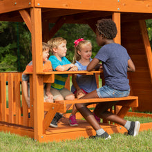 Load image into Gallery viewer, Skyfort II Wooden Swing Set Picnic Table
